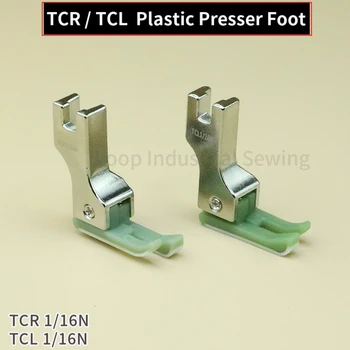 Tcr jaoks TCL, PAREM ja Vasak plastikud Kompenseerides Presser Suu Tööstuslikuks Lockstitch õmblusmasin 1 Nõel Plastikust Jalg