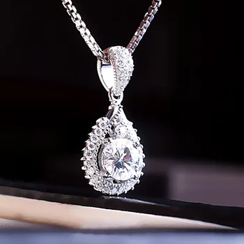 Teemant Ripats Naine Galvaanilise 18k Kuld Särav Vee Tilka Magus Üllas, Elegantne Clavicle Kett Kaelakee