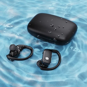Traadita TWS Kõrva Konks Müra Vähendamise 9D Stereo Heli Earbuds Sport Bluetooth HD Laadimise Kasti Kõrvaklapid Kõrvaklapid Veekindel