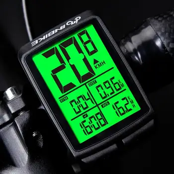 Tsükli Jalgratas Bike LCD Arvuti Odomeeter, Spidomeeter Tagantvalgustusega Monitor Fahrräder' Kiirus, Vahemaa Ning Sõidu kestus