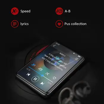 Täielikult Puutetundlik Ekraan, MP3-mängija, Bluetooth 5.0 Muusika Mängija ja 2,5-tolline, sisseehitatud 16G Kõlar, E-raamat, Raadio Salvestamine Video Taasesitus