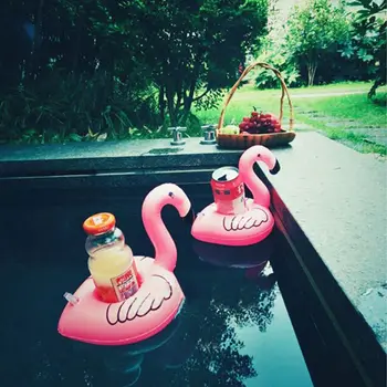 Täispuhutav Flamingo Cup Omanik Basseini Ujuma Mänguasi Juua Float Tassi Omaniku Mini Ujumine Ringi Poole Basseini Ujuma Juua Saab Omanik