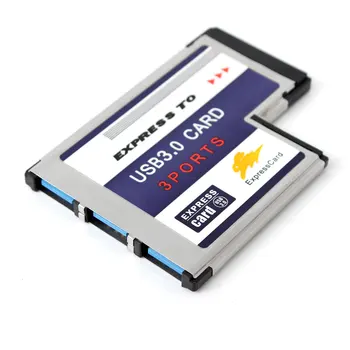 Universaalne 3 Sadamate Peidetud Sees Adapter Väljendada Kaardi 54mm 5Gbps Pesa PCMCIA-USB 3.0 HUB Converter Pro Sülearvuti Notebook PC