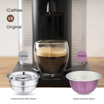 Uued Korduvkasutatavad Kohvi Filtrid Nespresso Vertuo Järgmine Tegija Vertuoline GCA1 & Delonghi ENV135 Roostevabast Terasest Kohvi Pod Kapsel