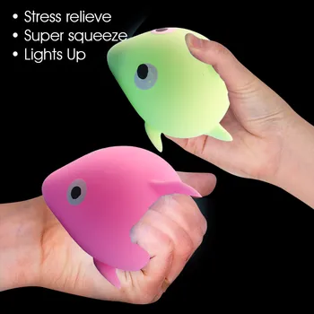 UUS 1tk Fidget mänguasjad pop Kuma Push Mull Fidget Meele Luminou Stress Relief Delfiinid Mänguasi, игрушки Antistress Stressi mänguasi