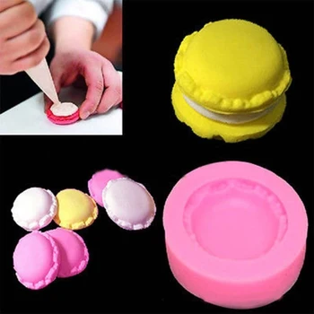 Uus 3D Macaron Silikoon Hallituse Fondant Kook Polymer Clay Šokolaadi Kaunistamiseks DIY Tööriist