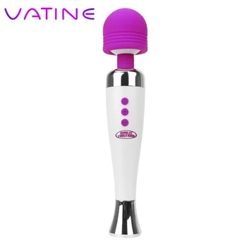 VATINE 12 Kiirus AV-Rod Vibraatorid Laadimine USB Magic Wand G-spot Kliitori Stimuleerimiseks Seksi Mänguasjad, Naiste Naiste Masturbatsioon