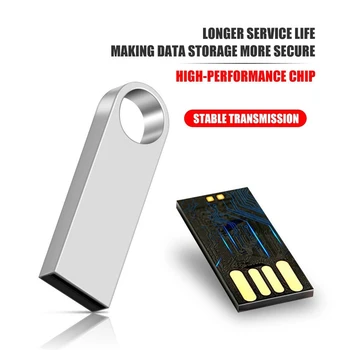 Veekindel usb flash drive kkel usb 16GB 4GB 8GB memoria usb võti metallist Pendrive 32gb 64gb 128 gb pen-drive-flash-usb-mälupulgale