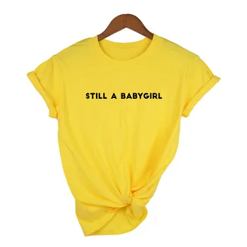 Veel Babygirl Tähed Prindi Naiste T-Särk Vabaaja Naljakas Daamid Vintage Top Tee Tumblr Riided Fashion Camisas Mujer Harajuku