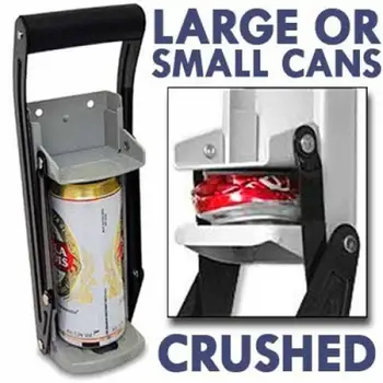 Võib Crusher Pudeli Avaja Jaoks Õlle Purgid Raskeveokite Metallist Seinale Paigaldatud Õlu Hurmuri Eco-Sõbralik Ringlussevõtu Vahend Köök Tarvikud