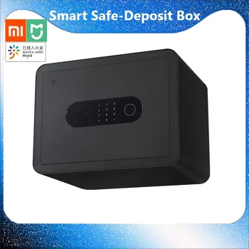 Xiaomi Mijia Smart Safe-Deposit Box 65Mn Anti-Puurimine Terasest Plaat, Pooljuht Sõrmejälje tuvastus Tööd MiHome App