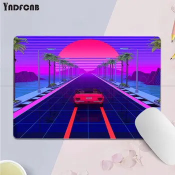 YNDFCNB Naljakas Neoon Retrowave Synthwave Kunsti DIY Disain Muster Mäng mousepad Sile Writing Pad Lauaarvutid Mate gaming mouse pad