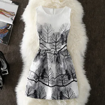 ZQLZ Suvine Kleit Naiste 2021 Vintage Print Varrukateta Kleidid Vabaaja Beach Mini Vestidos Slim Partei-Line Daamid Elegantne Kleit