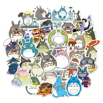 10/30/50tk/Set MINU NAABER TOTORO Hayao Miyazaki Anime Kleepsud veokonksuga raami Laste Mänguasja Auto käes ja seljas Skate Arvutid