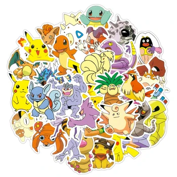 10/50tk/set Pokémon Grafiti Koomiks Anime Pikachu Kawaii Kleebis Armas Pagasi Mood Sülearvuti Kleebised Kohver Rula