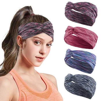 10 Värvid, Higi Peapaelad Mehed Naised Elastne Sweatband Niiskuse Wicking Jooga Töötab Sall Headwrap Mitte Tõsta Juuksed Ansamblid