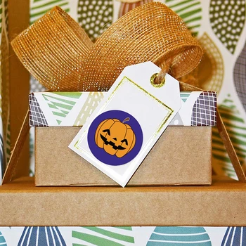100-500pcs Halloween Ringi Kleebised Self Adhesive Label Paber Candy Kotid Kleebiste Pakett Tihend Kingitus Pakendi Pitseerimise Käsitöö