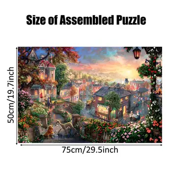 1000 Tükk Täiskasvanute Pusle Candy House Puzzle Tuntud Arhitektuuri, Maastiku Puzzle Kingitus Dekompressiooni Mänguasi Pusled Mängu