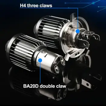 10000Lm H4 LED-Moto H6 BA20D LED Mootorratta Esitulede Pirnid Valge Kollane Hi / Lo Lamp Roller Tarvikud Udutuled 9-80V