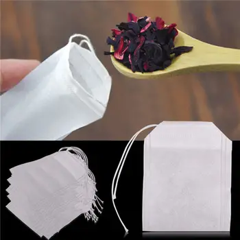 100tk Teabags Tühi Tee Kotid String Terveks Filter, Tihend Paber Herb Lahti Tee