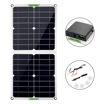 100W 12V/5V päikesepaneel Dual USB Kontroller Veekindel päikesepatareid Kantavate Päikese Käputäis Aku Hooldaja Auto Paat