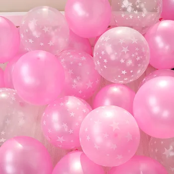 12inch 20pcs Paksenenud Pearl Latex Balloon Mix Roosa Musta Värvi Star Pulm Tuba Teenetemärgi Baby Shower Sünnipäeva Õhupall