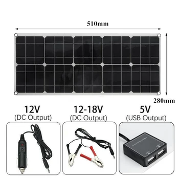 12V~18V päikesepaneel 300W Komplekt, Täielik MPPT Päikese Laadija Töötleja PWM LCD-Ekraan, Dual Väljas Portable Power Supply