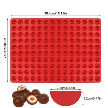 140/221/468Holes Palli, Kera Pet Silikoon Hallituse Šokolaadi Küpsetamine Ring Silikoon Kook Saia Bakeware Vormi Puding Candy Mould