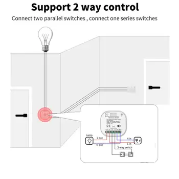 16A Tuya Smart Zigbee Sisse/välja Mooduli 100-240V Kaitselüliti Kodu Automaatika Moodul hääljuhtimine teha Koostööd Google ' i Kodu Alexa