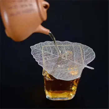 1tk Bodhi Leaf Tee Creative Filter Net Kong Aksessuaar Hiina Tee Set Teekann, Tee Tassi Sõelad Leaf Tee Kurn