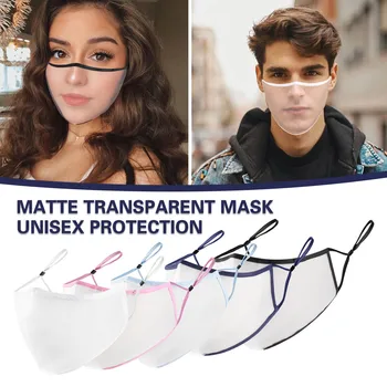1tk Unisex Läbipaistev Mask Täiskasvanud Korduvkasutatavad Pestav Näo Mask Täiskasvanute Huule-Keele Hingav Suu Mask, Kate Mascarillas