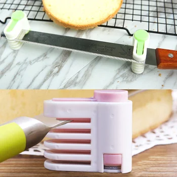 2 Tükki, Reguleeritav Diy Kook Slicer Leiva Nuga Slicer Küpsetamine Köök Tööriistad 5-Kiht Lõikamine Slicer Hammas Jagaja Köök Tööriistad