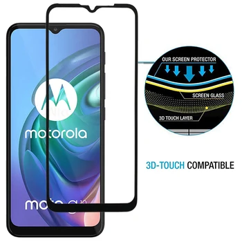 2 Tükki Täielikult Katta Karastatud Klaas Motorola Moto G30 Screen Protector Klaas Moto G10 Kaitseklaas Film Moto G50