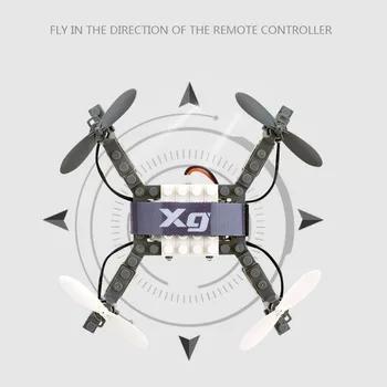 2019 täiesti Uus Loominguline DIY ehitusplokid RC Quadcopter MINI undamine Eemaldatav Klamber Undamine Õhusõiduki Mänguasjad