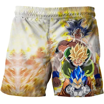 2021 Uus Dragon Ball Z Jaapani Anime, Cool Goku Pea 3D Trükitud lühikesed Püksid Poistele Lahti Rannas Püksid Poiss ja Tüdruk Hip-Hop T-särk fo