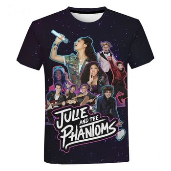 2021 Uus Populaarne Laulja Julie ja Phantoms 3D T Särk Poisid Tüdrukud Harajuku Lühikesed Varrukad Streetwear Lahe Särgid