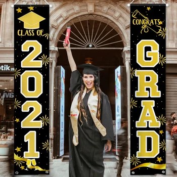 2021 Õnnitlused Grad Must Lõpetamist Õue Märk Ukse Banner Lõpetanud Isikule Kaunistused Asjade Ideaalne keskkooli, Kolledž