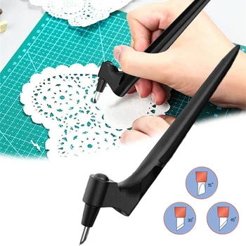 2021creative paberi lõikamiseks nuga, 360-kraadine pööre ja praktiline keerates nuga pliiatsi DIY, ohutu art tool kit Käsitöö lõiketerad