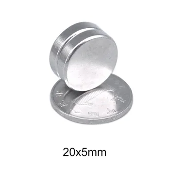 2~50tk 20x5 mm Võimas Haruldaste Muldmetallide Magnet Neodüüm Magnetid 20mmx5mm Super Tugev Magnet ketas 20x5mm tugev magnet 20*5 mm