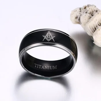 36L Stainles Terasest AG Masonic Muster Ringi Meeste Sõrmus Uus Mood Metallist Usuliste Amulett Ringi Tarvikud Pool Ehted Size7-12