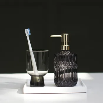390ml Klaas seebidosaator Vannituba dušigeel, Šampooni Pudelid Põhjamaade Home Hotel Käte Pesemine Tühi Täitke Alam-pudel