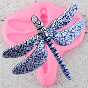 3D-Dragonfly Silikoonist Vormid Ehted Vaik Savi Voolida Cupcake Torukübar Fondant Kook Dekoreerimiseks Vahendid, Kommid, Šokolaad, Gumpaste Hallitusseened