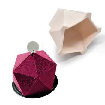 3D Teemant Kuju Magustoit Silikoonist Vormid Küpsetamine Sponge Sifonki Mousse Magustoit Kook Vormid Pop Silikoon Kunsti Hallituse Silikonowe Moule