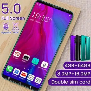 3G Nutitelefoni 5.0 Inch Full Hd Ekraaniga Android Nutitelefoni Ekraani Sõrmejälgede Avada Masin 4+64G Flash Mälu