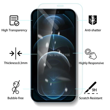 3TK aifon 12 pro puhul kaitsev klaas kaas iphone12 temperd klaasi kohta iphoen aphone 12 mini-i telefon, 12 pro max coque funda