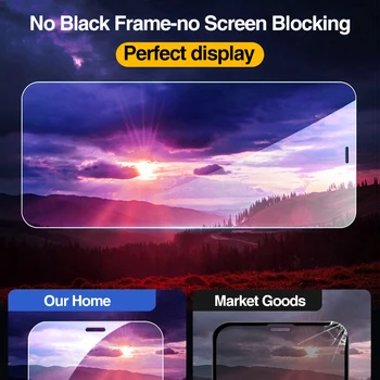 4tk Täielikult Katta Karastatud Klaas iPhone 11 Pro X-XR, XS MAX 12 Pro Max Mini Ekraani Kaitsekile iPhone 6 7 8 Pluss Klaas film