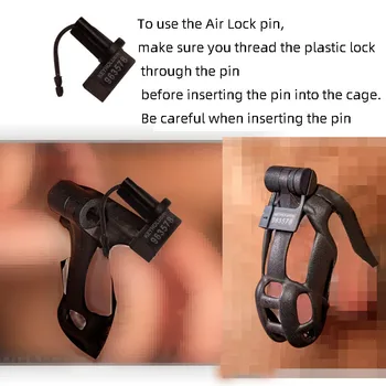 5tk Plastikust ühekordne Kood Air Lock Pin Cobra Kukk Puuri Vooruslikkus Tarvikute Sugu Mänguasjad Meeste Peenise Rõngas BDSM Vöö
