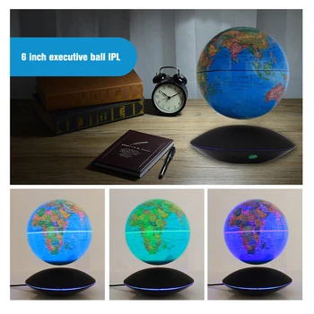 6 Tolline Magnetic Levitation Täiskuu Valgus Maailma Valgus Kodus 3D Rotation Helendav Kontori Kaunistamiseks Kaunistused Laste Kingitused