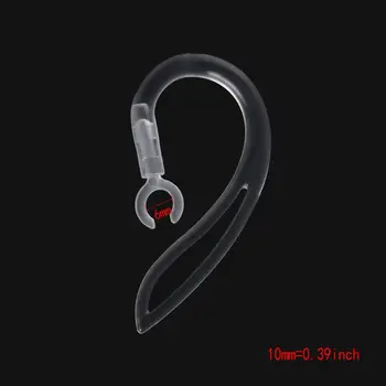 6mm Bluetooth Kõrvaklapid Läbipaistev Pehme Silikoon Kõrva Konks Aasa Clip Peakomplekt R91A