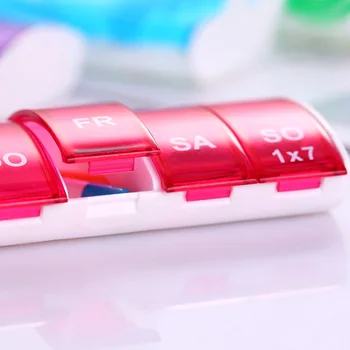 7 Päeva Nädalas Pill Korraldaja Tablett Pill Ladustamise Kasti Plastikust Meditsiin Kasti Lõhkujad